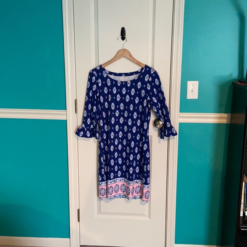 NWOT Lilly Pulitzer Sophie Ruffle Dress in Lapis
